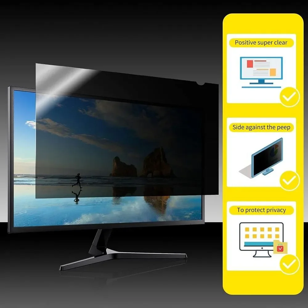 21.5 Inch Privacy Screen for Monitor for Widescreen‎ Monitor - Anti Glare - Blue